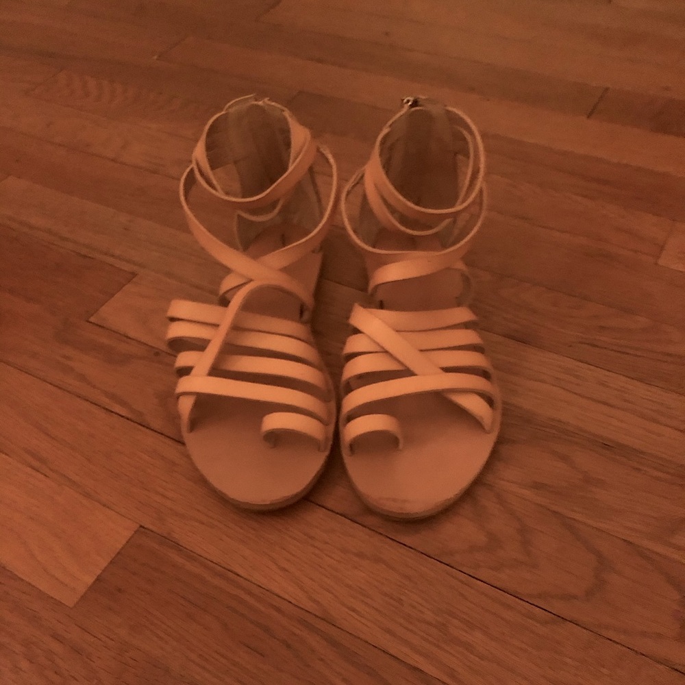 Light tan/peach strappy sandals